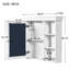 Armoire à pharmacie murale avec miroir et rangement, idéale pour une utilisation efficace de l'espace et une organisation élégante