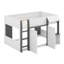 Lit mezzanine double avec maisonnette et rangement-1945068603