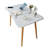 Modern White Wooden Computer Table, 40" L X 24" W X 30" H Inches – Durable And Stylish Desk For Home Office, Bedroom, Or Study