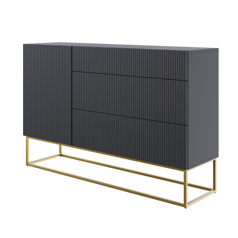Janel 140cm Sideboard, Black