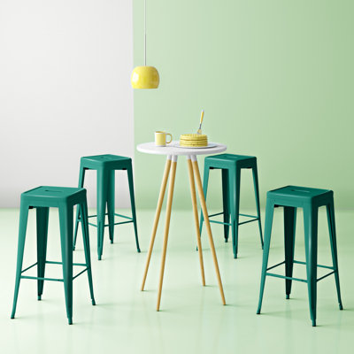 Holubice Steel Counter Stool with Steel Frame