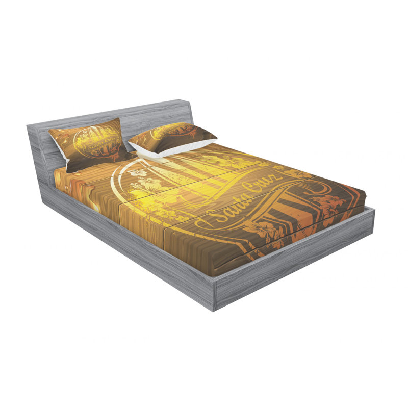 Microfiber Sheet Set, Queen Sheet Set with Fitted Sheet