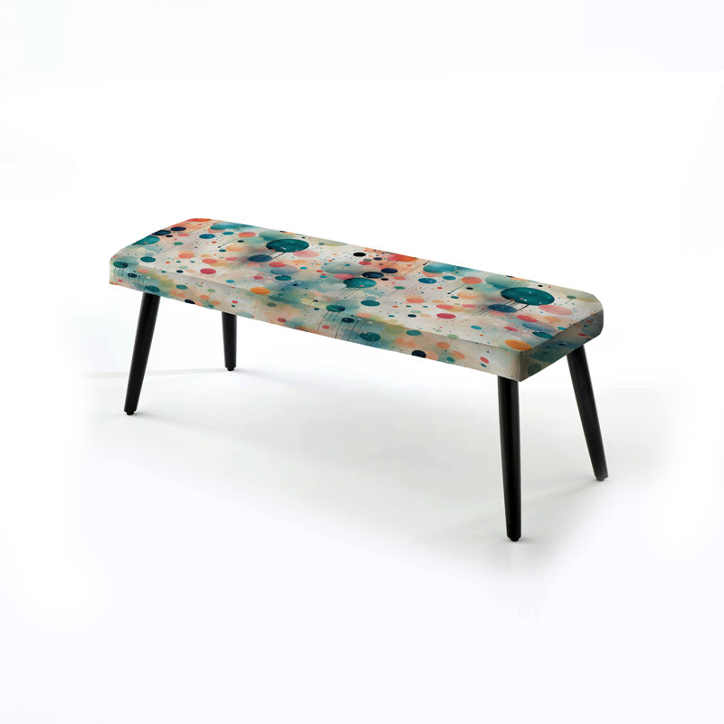 Banc rembourré à pois noirs, Mystical Polka Dota Harmony