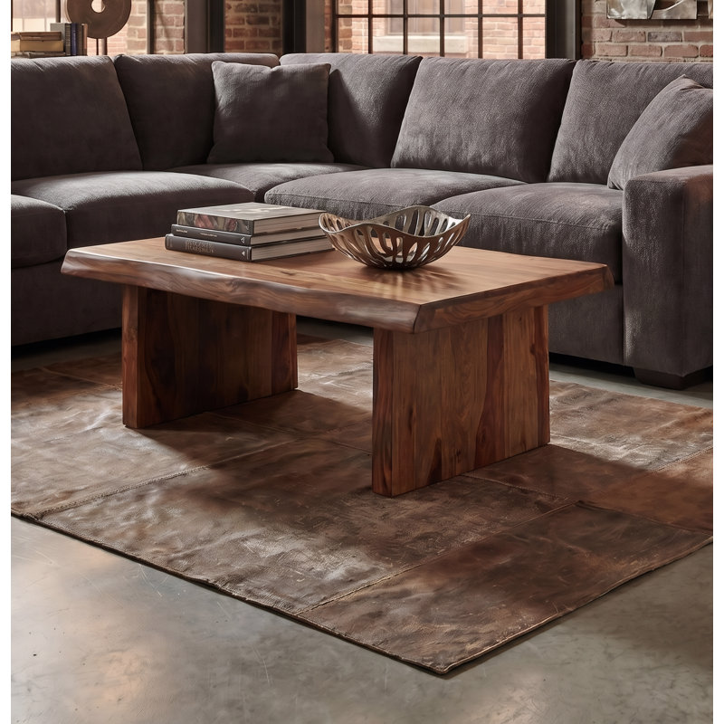 Chaliyah Solid Wood Single Coffee Table, Natural