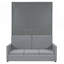 Lit escamotable double, lit escamotable avec coussin