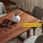 Modern minimalist rectangular dining table-268063198