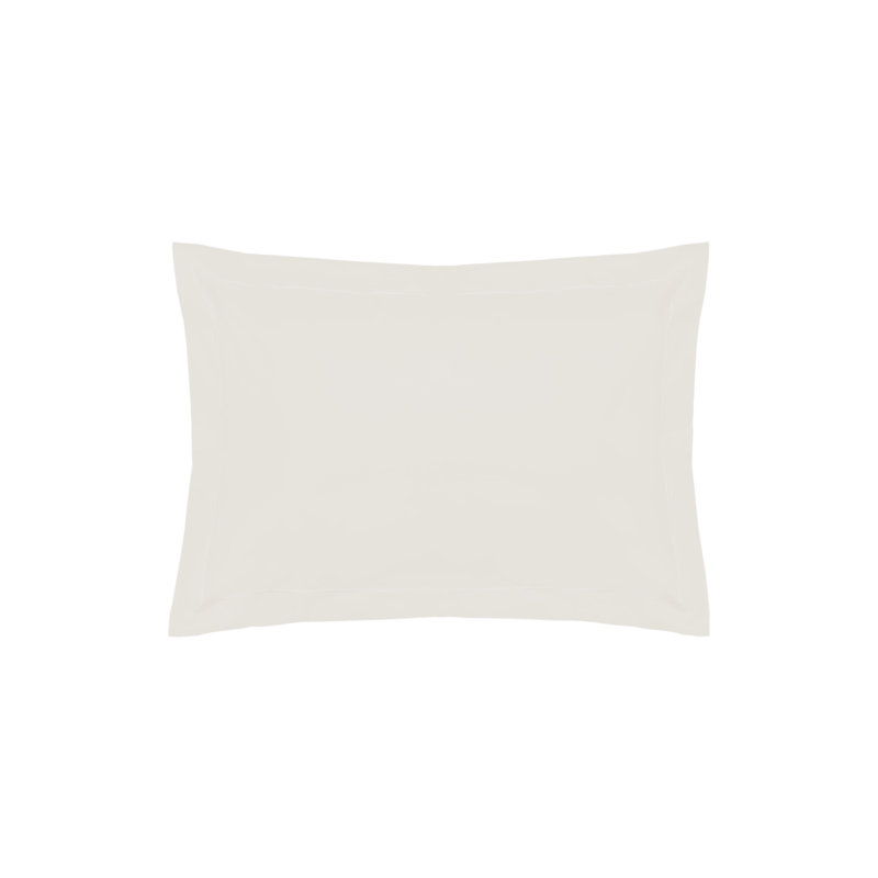 Percale Pillowcase, Ivory