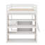 Lit mezzanine double avec tablettes et bureau-648008346