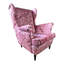 Alyah Velvet Wingback Chair