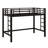 Metal Loft Bed With Ladder And Guardrails-1287963191