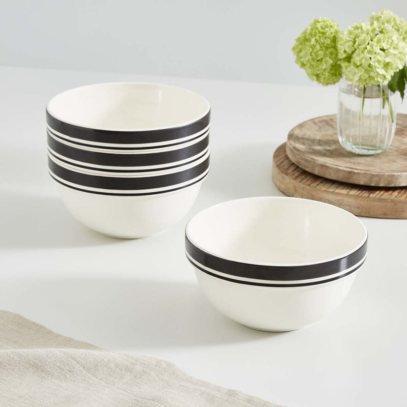 Portmeirion, Potters Stripe - Stacking Bowls (consolidate on size not colour?), Black