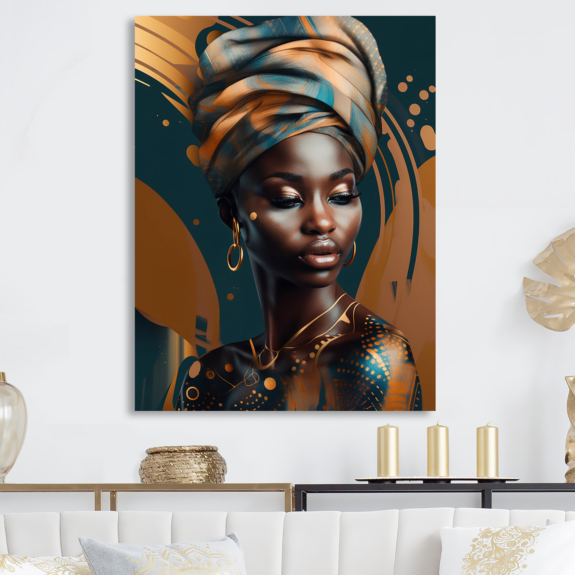 Dakota Fields African Chromatic Woman Ii On Metal Print Wayfair 8080