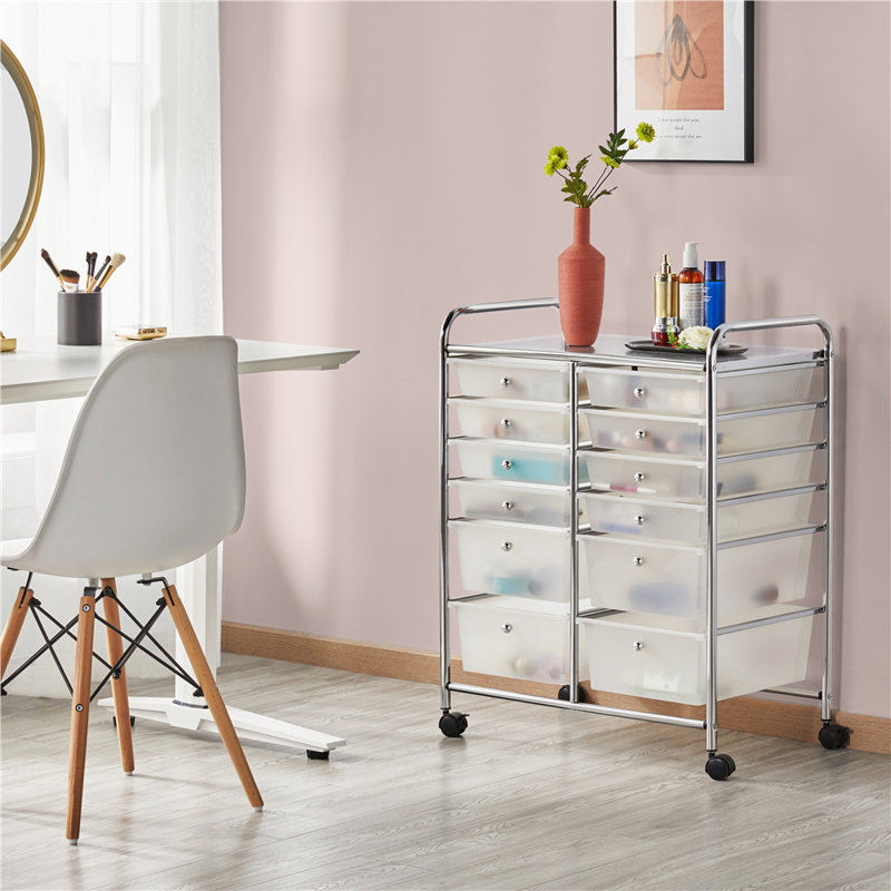 Lundys 12 Drawer Storage Drawer, White