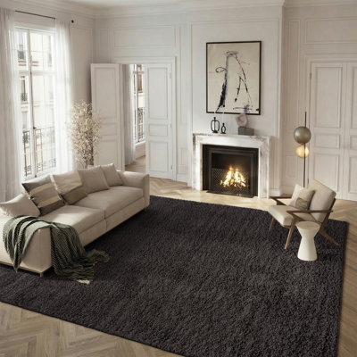 Tapis gris foncé Amoroso