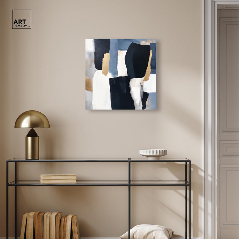 Toile assemblée «Pallete I» par Art Remedy, Toile tendue, H 40 po x l 40 po, Toile tendue