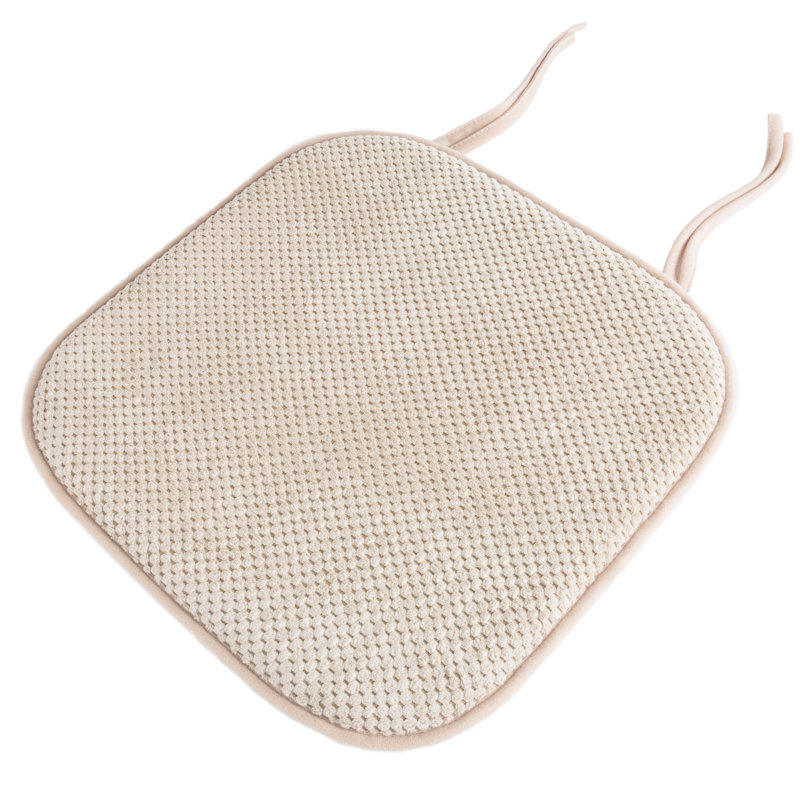 Bellagrace Chair Cushions – Memory Foam Pads for Outdoor – Machine Washable, Taupe
