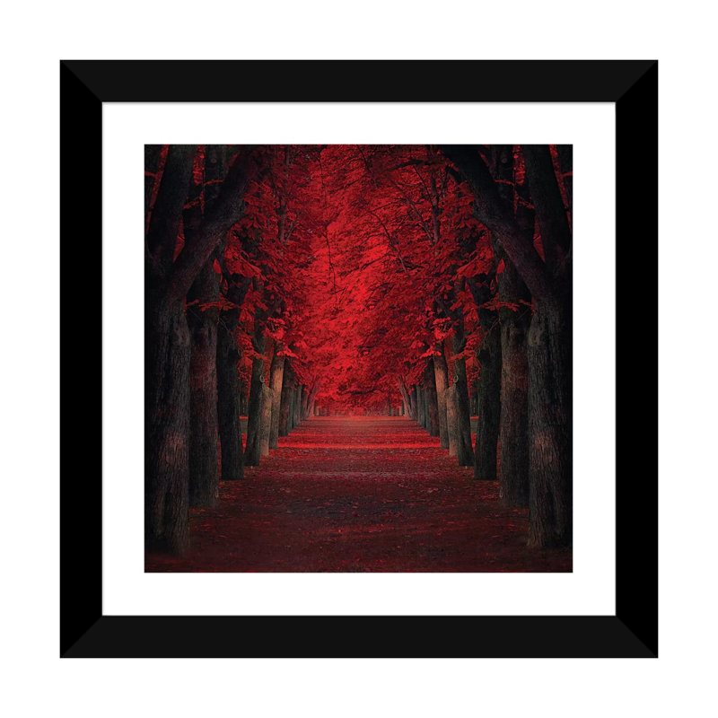 «Endless Passion» par Ildiko Neer - reproduction imprimée, H 24 po x l 24 po x p 1 po, Papier beaux-arts encadré noir
