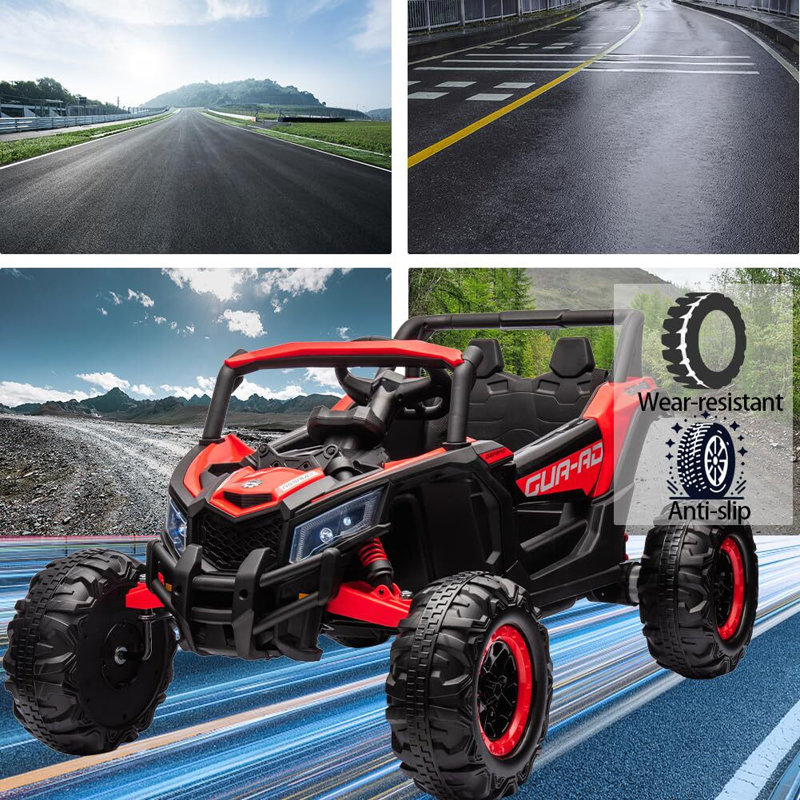 Red 24V Battery Powered Ride-On UTV Car with Remote Control