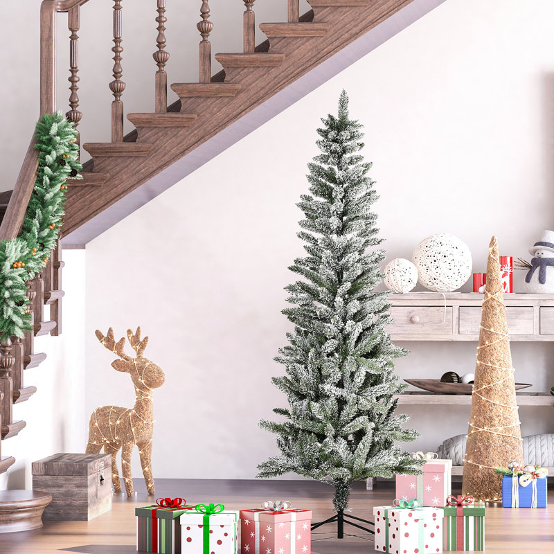 Mince sapin de Noël 6 pi avec branche 394 pointes