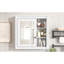 Armoire à pharmacie de salle de bain avec miroir, armoire à miroir murale avec organisateur de rangement, armoire de rangement blanche pour salle de bain