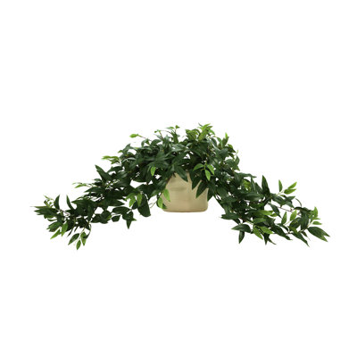 13 po Faux Ruscus plante en pot en céramique