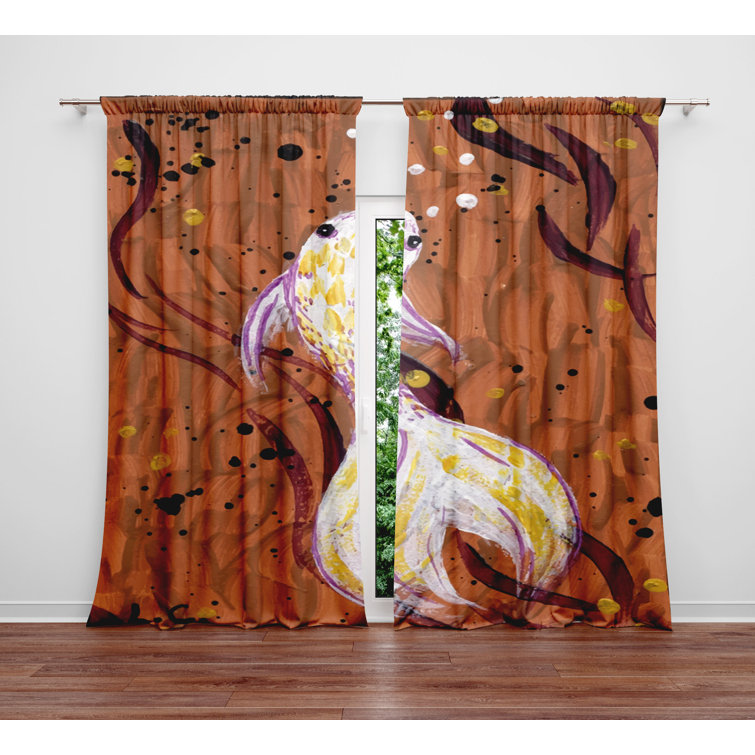 Eider & Ivory™ Hallmark Polyester Semi-Sheer Curtain Pair & Reviews