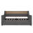 Twin Size Daybed With Trundle Bed, Upholstered Daybed With Charging Station And LED Lights, Gray-238295655