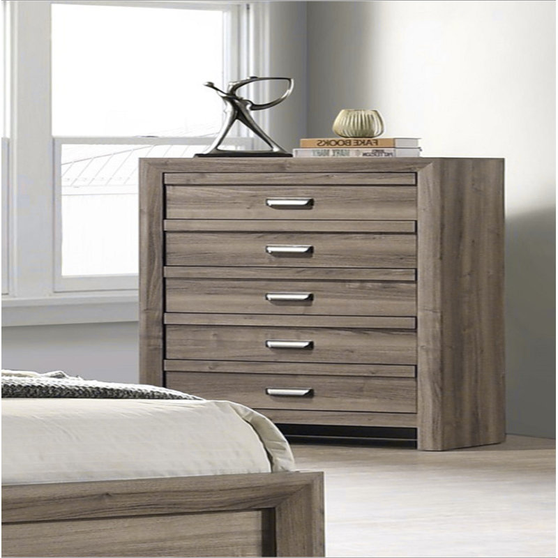 Meuble de rangement en bois brun clair 1 pièce
