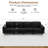 4-Seater Modular Corduroy Sectional Sofa with Hidden Storage & Removable Ottoman – Plush, Comfortable Living Room Seating for Family, Apartment, or Open-Plan Spaces-584397096