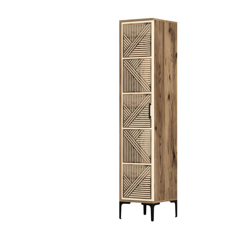 Armoire Ayreanna, Noyer, crème
