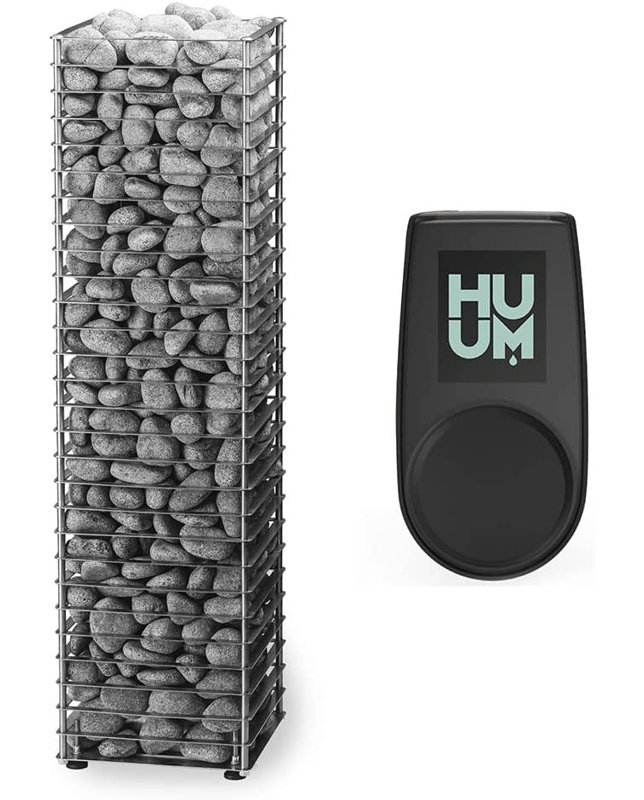 HUUM Stainless Steel Water Resistant Heater, Black
