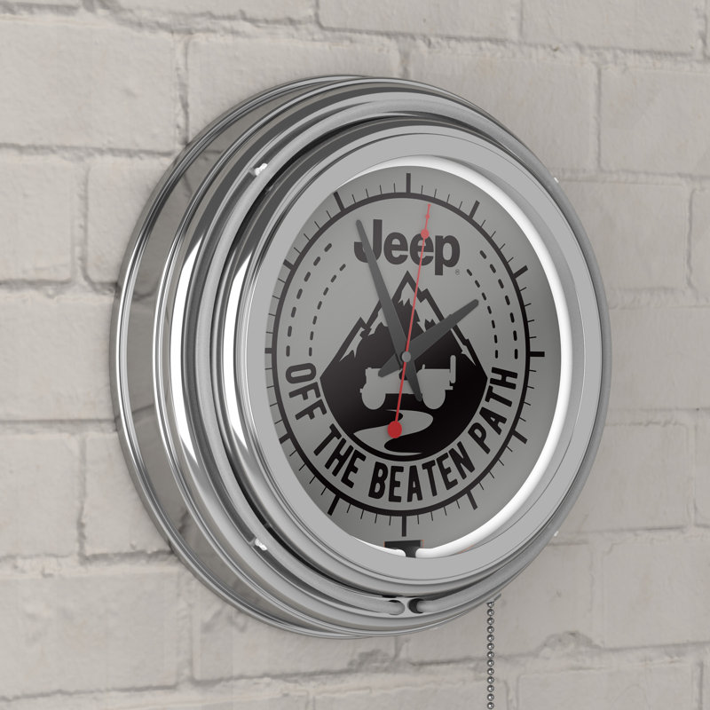 Horloge murale Jeep Black Mountain, Blanc