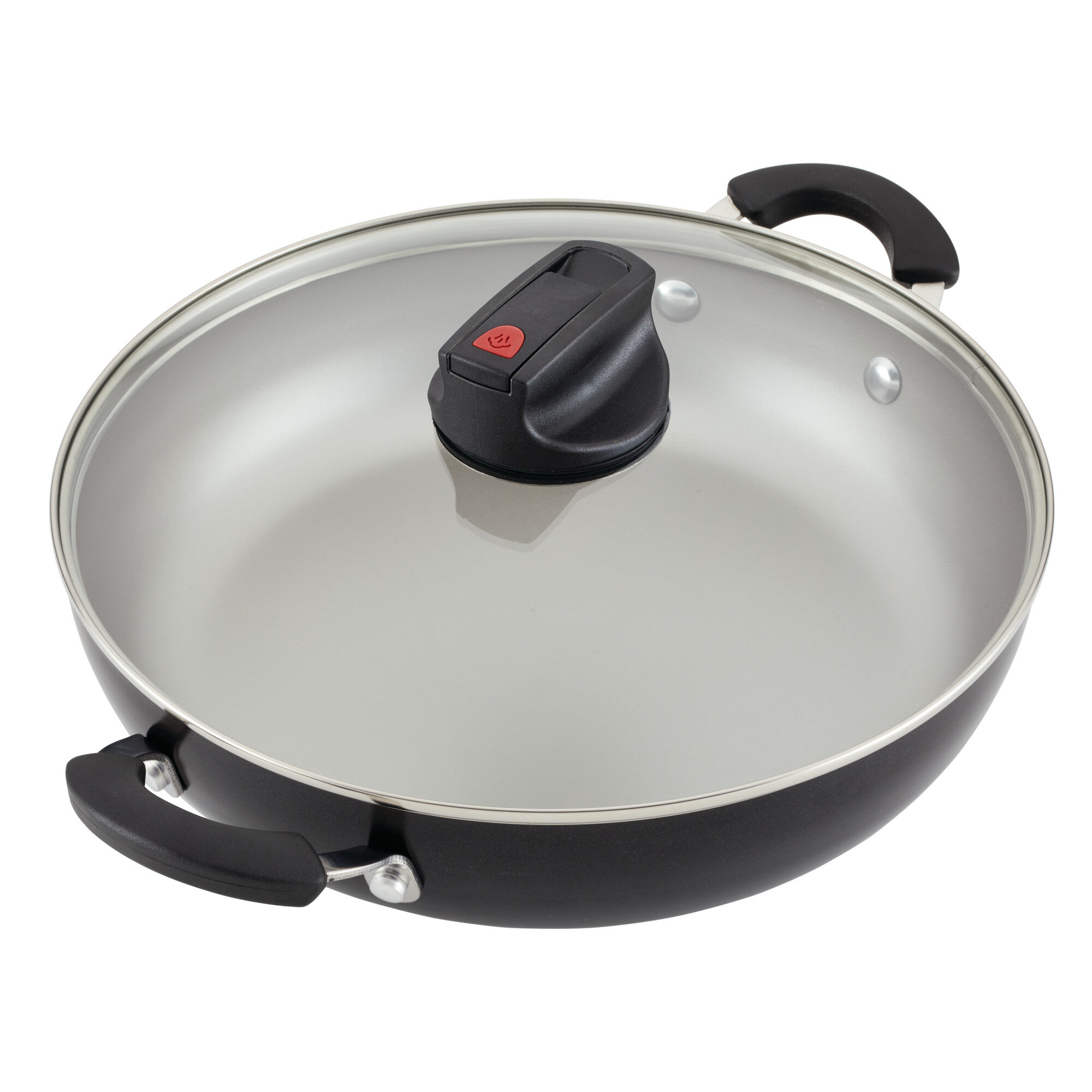 Farberware Smart Control Aluminum Nonstick Everything Chef's Pan with Lid,  11.25 Inch