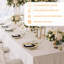 Paquet de 6 nappes blanches rectangulaires de 60 x 102 po, nappe en polyester pour 6 tables rectangulaires, housses de table lavables et infroissables pour fête, banquet de mariage