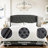 Fabric Upholstered Bed,Tufted Headboard Adjustable Height Bed Frame-2004121577-2004121582