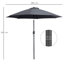 Poteet 265cm Tilt Market Parasol-233418026