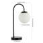 Lampe de table noire 18,25 po Halona-2097685253