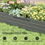 L-Shaped Raised Garden Bed Galvanized Steel Planter Box Light Grey-482156937