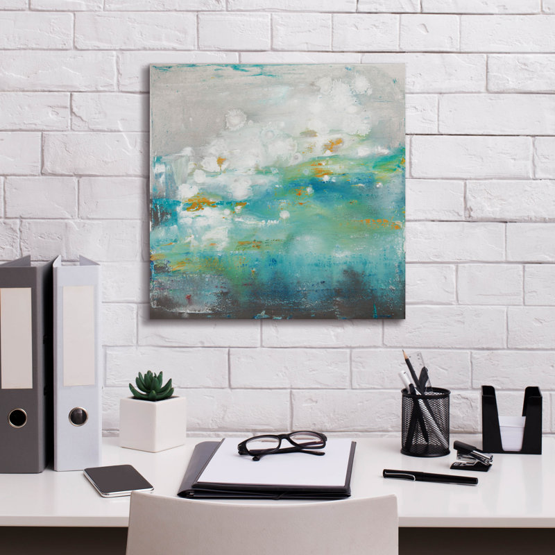 «Stratosphere 12» par Hilary Winfield, art mural sur toile, 37 po x 37 po, H 18 po x l 18 po x P 0,75 po
