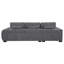 Canapé modulaire rembourré gris anthracite Plather-1644242241