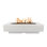 Del Mar Rectangle Concrete Fire Pit Table