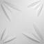 Panneau mural 3D 19,625 "x 19,625" en blanc (paquet de 10)