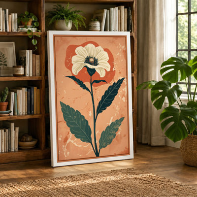Pressed Flower Study Botanical - Wrapped Canvas