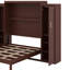Lit escamotable avec 2 garde-robes et tablette de rangement-115694412-115694413