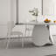 Table de salle à manger de style minimaliste blanc pur-109000280