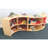 4 Compartment Manufactured Wood Shelving Unit
