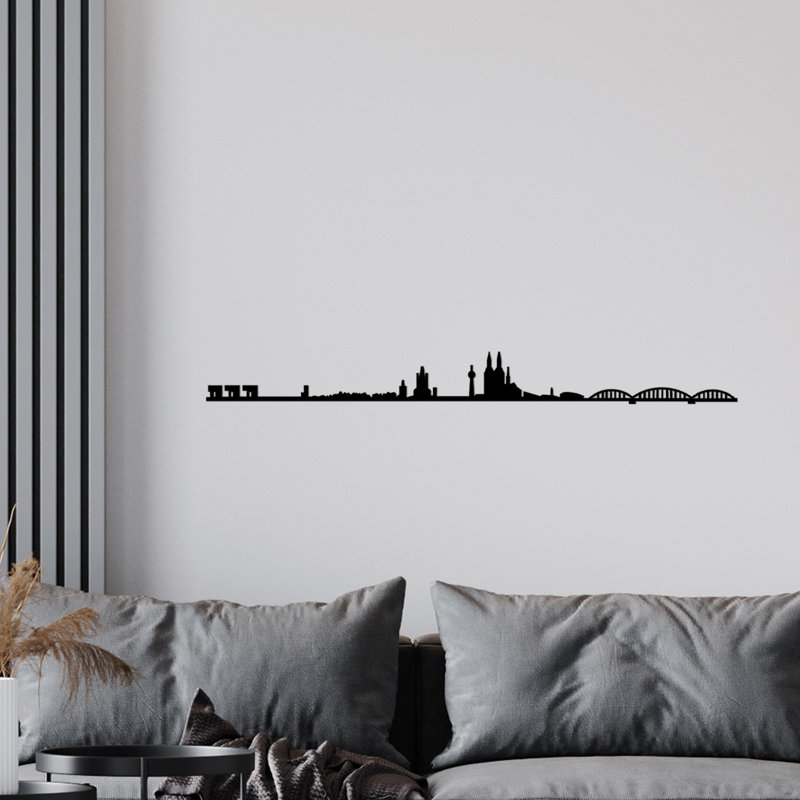 Stylish Black Decorative Metal Wall Accessory, 47.2 x 4.7 inches | 100% Metal Construction, Thickness: 0.06 inches | Perfect for Home Decor, Modern Aesthetic, Durable and Elegant Design