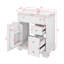 Meuble-lavabo 30 po avec lavabo, meuble-lavabo avec 2 tiroirs, organisateur de porte, fermeture en douceur, structure en bois massif