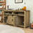Versatile Buffet Cabinet with Barn-Inspired Sliding Doors, Spacious Storage-1352004135