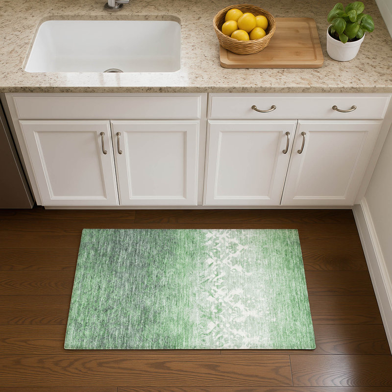 Premium Machine Washable Millbrook AMF1959 Damask Rug, Rectangle 1'8" x 2'6"